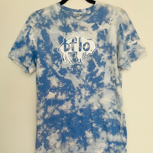 Buffalo bills bleached Tie-Dye tee shirt - Picture 2 of 2